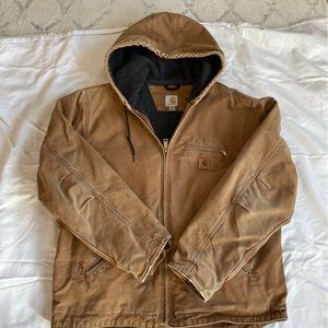 Carhartt blanket lined hoodie jacket.